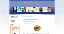 Desktop Screenshot of geniusblog.davidshenk.com