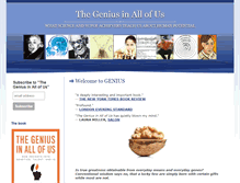 Tablet Screenshot of geniusblog.davidshenk.com